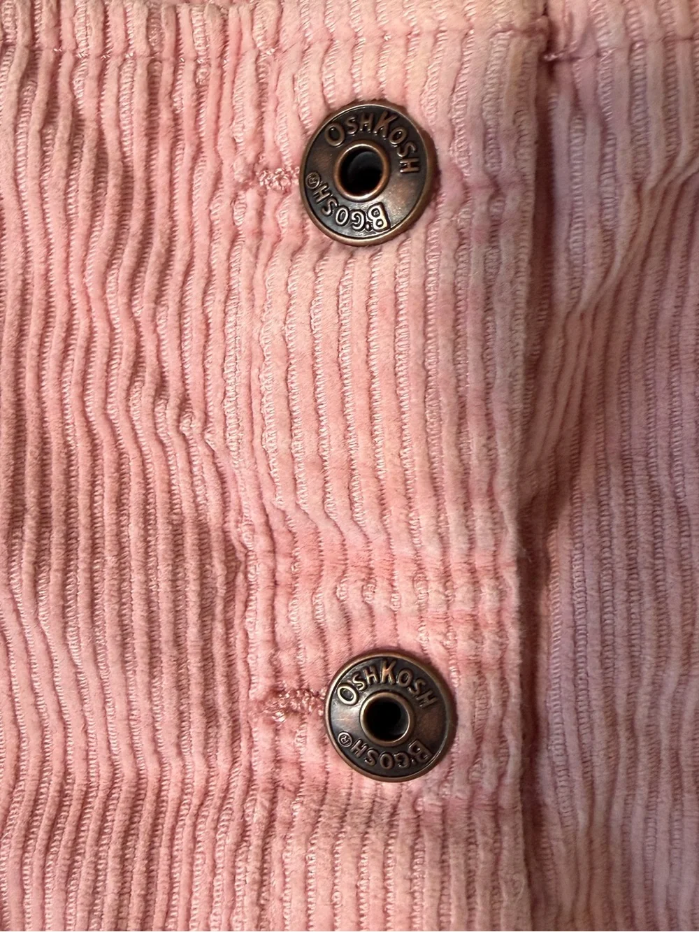 OshKosh B'gosh Dusty Pink Corduroy Overall Dress - 18M